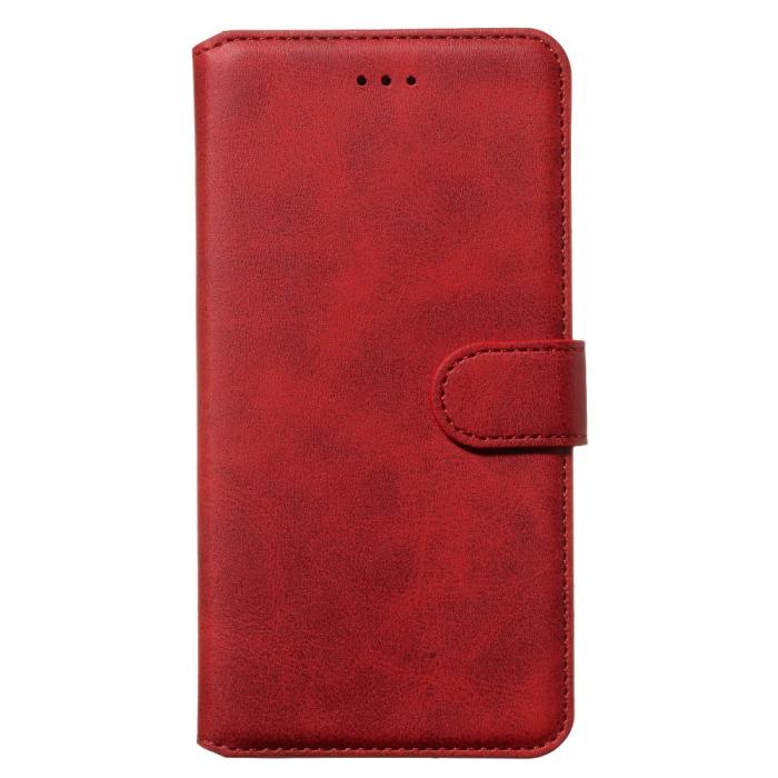 Bild 2, iPhone 11 Fodral Solid Läder Röd