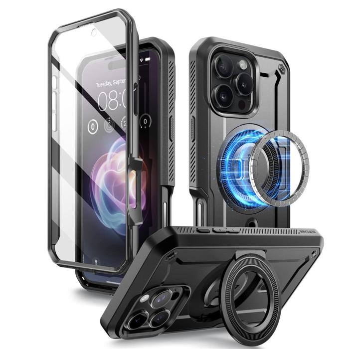 Bild 2, Supcase iPhone 16 Pro Skal MagSafe Unicorn Beetle Pro Svart