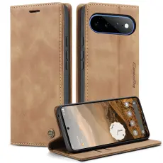 CASEME Google Pixel 11 Pro XL Fodral RFID L&auml;der Brun