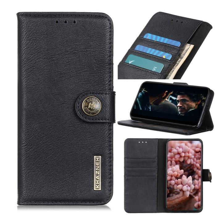 Bild 1, KHAZNEH Xiaomi Redmi 9C Fodral Läder Svart