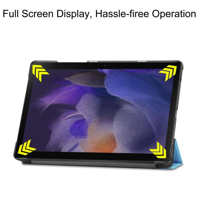 Bild 4, Samsung Galaxy Tab A8 10.5 (2021) Fodral Tri-Fold Shockproof Blå