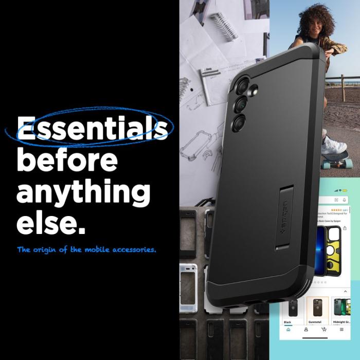 Bild 6, Spigen Galaxy A14 5G Skal Tough Armor Svart