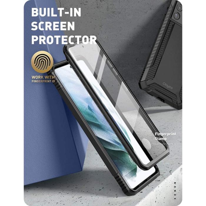 Bild 4, Supcase Samsung Galaxy S21 Ultra Skal Clayco Xenon Svart