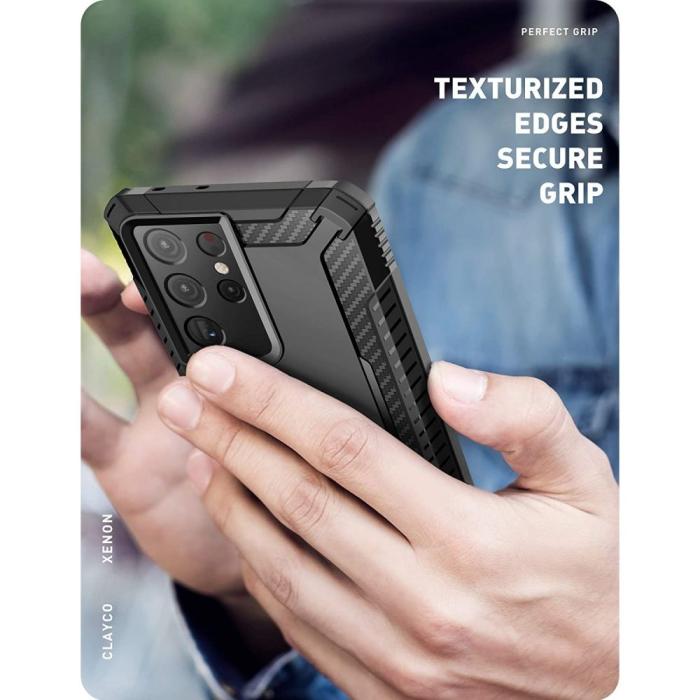 Bild 5, Supcase Samsung Galaxy S21 Ultra Skal Clayco Xenon Svart