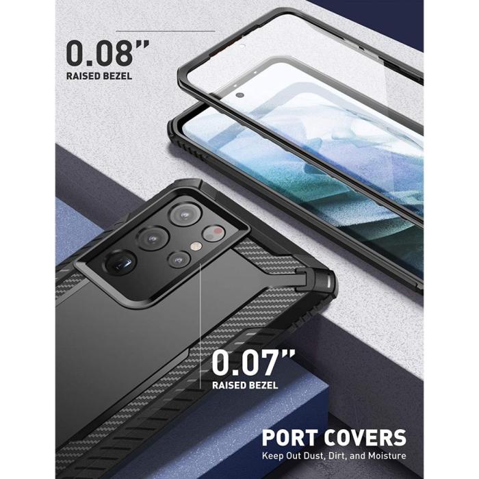 Bild 6, Supcase Samsung Galaxy S21 Ultra Skal Clayco Xenon Svart
