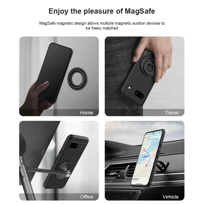 Bild 6, NILLKIN Google Pixel 8A Skal Frosted Shield Pro Svart