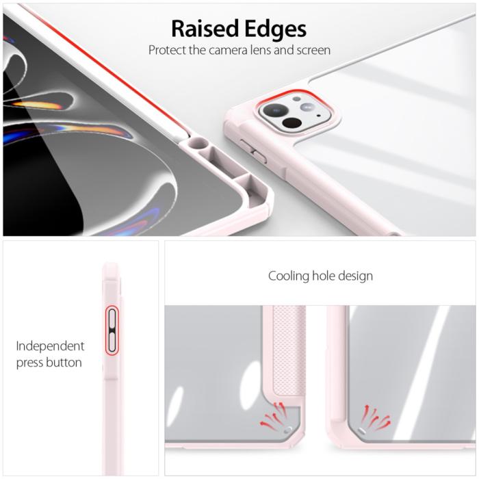 Bild 4, DUX DUCIS iPad Pro 13 2024 Fodral TOBY Ljus Rosa