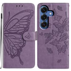 Samsung Galaxy S26 Fodral Fj&auml;ril Tryck Lila