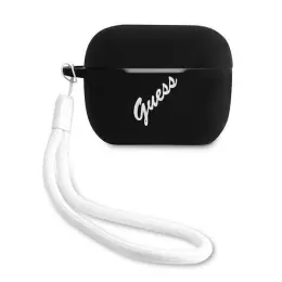 Guess AirPods Pro Skal Silikon Vintage Med Snodd Svart