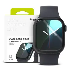 Ringke Apple Watch 11/10 42 mm 3-PACK Sk&auml;rmskydd DualEasy