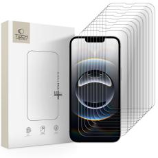 Tech-Protect iPhone 17e/16e/14/13/13 Pro 10-PACK Sk&auml;rmskydd H&auml;rdat Glas