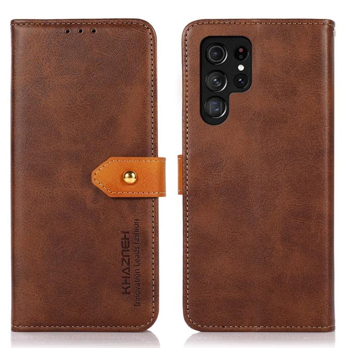 Bild 1, KHAZNEH Samsung Galaxy S23 Ultra Fodral Dual-Color Brun
