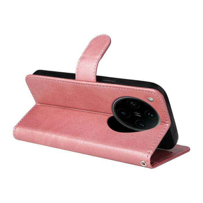 Bild 4, Xiaomi Redmi Note 14 4G Fodral Läder Folio Roséguld