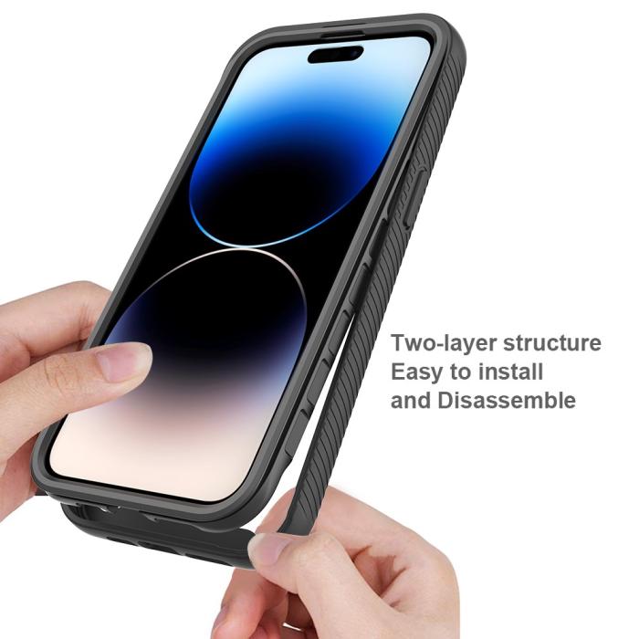 Bild 2, iPhone 15 Pro Max Skal 360 Hybrid Defense Svart