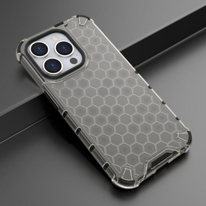 Bild 2, iPhone 15 Pro Skal Shockproof Honeycomb Svart