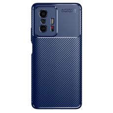 Xiaomi 11T / 11T Pro Skal Kolfiber Textur Blå
