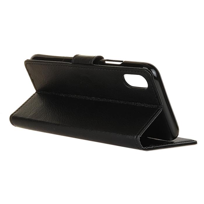 Bild 3, Xiaomi Redmi 9A - Litchi Fodral - Svart