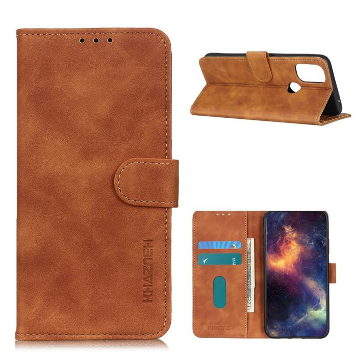 Bild 1, OnePlus Nord N100 - KHAZNEH Vintage Fodral - Brun