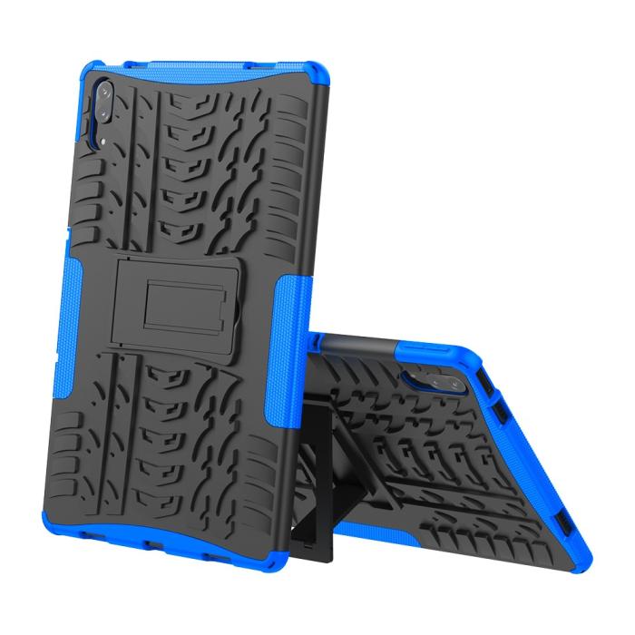 Bild 2, Lenovo Tab P11 Pro - Rugged Kickstand Armor - Blå