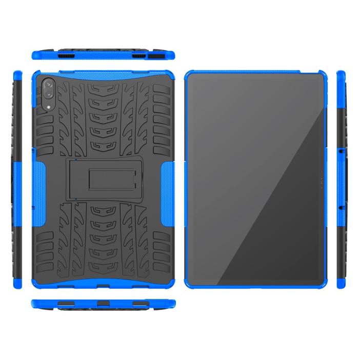 Bild 3, Lenovo Tab P11 Pro - Rugged Kickstand Armor - Blå