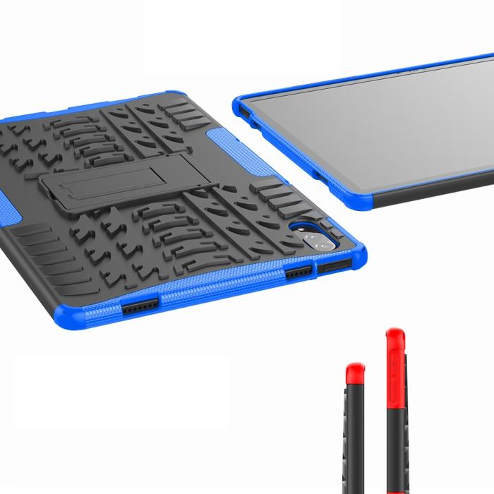 Bild 4, Lenovo Tab P11 Pro - Rugged Kickstand Armor - Blå