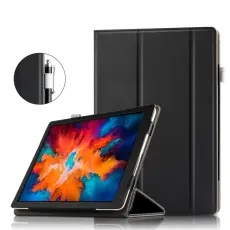 Lenovo Tab P11 Pro - Tri-Fold Fodral Med Pennh&aring;llare - Svart