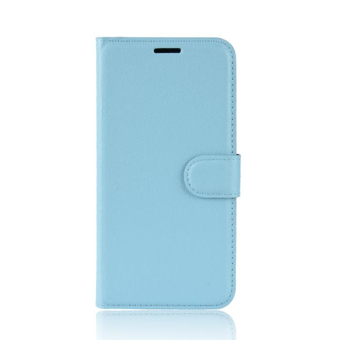 Bild 2, Huawei Y6 (2019) - Litchi Plånboksfodral - Ljus Blå
