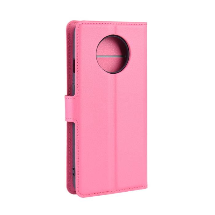 Bild 3, OnePlus 7T - Litchi Plånboksfodral - Rosa