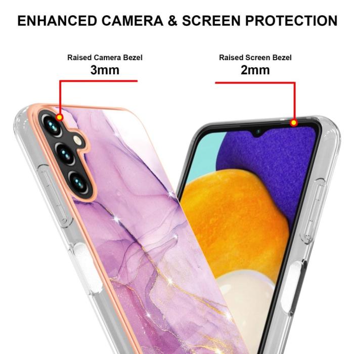 Bild 4, Samsung Galaxy A14 4G/5G Skal Marmor Lila