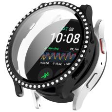 Galaxy Watch 7 40 mm Skal Med SkärmskyddStrass Svart