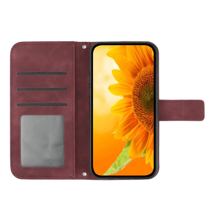 Bild 2, Xiaomi 17T Pro Fodral Läder Solros Vinröd