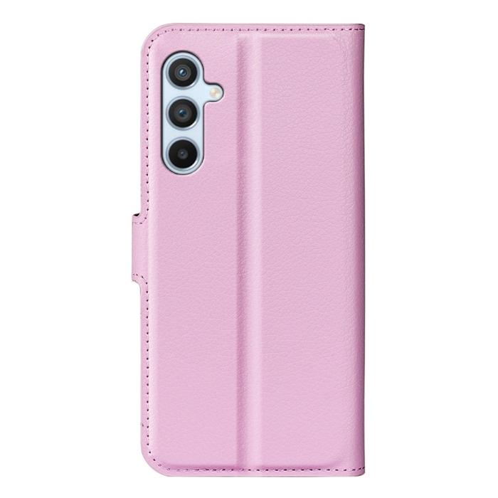 Bild 6, Samsung Galaxy A54 5G Fodral Litchi Läder Ljus Rosa