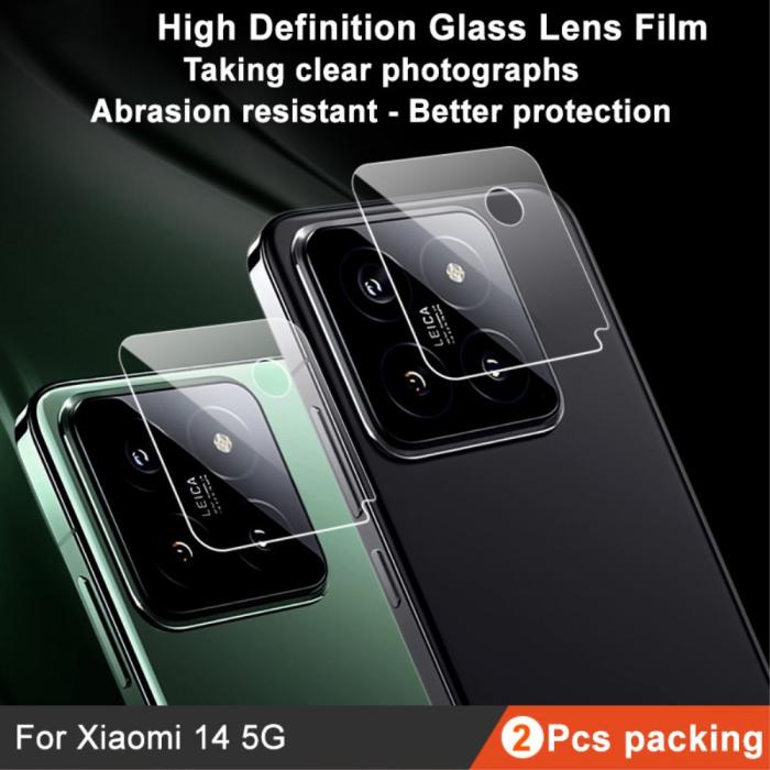 Bild 4, IMAK Xiaomi 14 2-PACK Linsskydd Härdat Glas