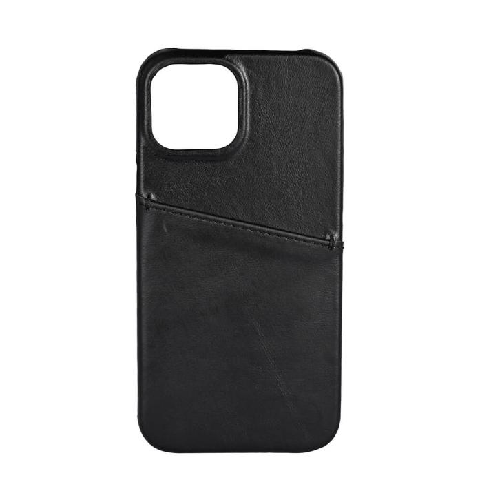 Bild 1, Buffalo iPhone 13 Mini Mobilskal Kortfack Äkta Läder Svart