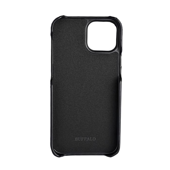 Bild 3, Buffalo iPhone 13 Mini Mobilskal Kortfack Äkta Läder Svart