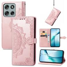 Motorola Moto G56 5G Fodral Mandala L&auml;der Ros&eacute;guld