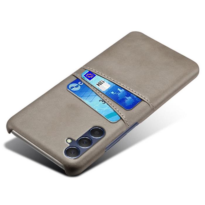 Bild 3, Samsung Galaxy A15 5G Skal Läderbelagt Med Kortfack Grå
