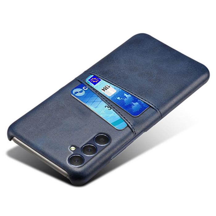 Bild 3, Samsung Galaxy A15 5G Skal Läderbelagt Med Kortfack Blå
