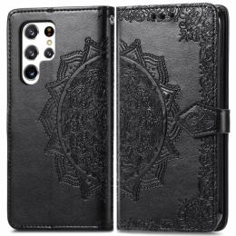 Samsung Galaxy S22 Ultra Fodral Mandala Flower Svart