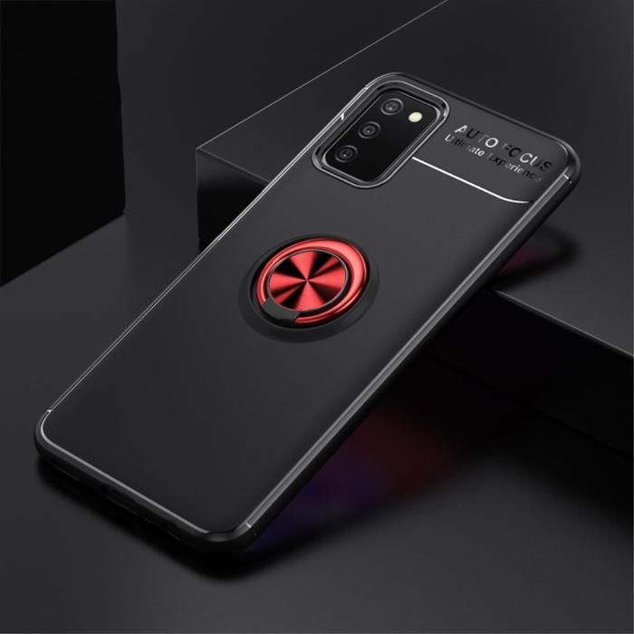 Bild 2, Samsung Galaxy A03s Skal Ring Svart/Röd