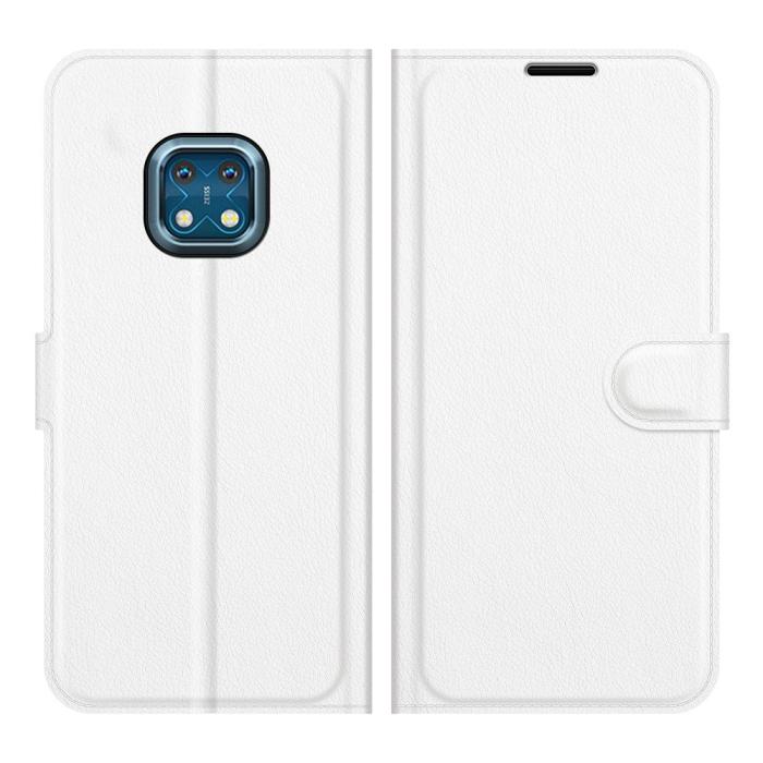 Bild 1, Nokia XR20 Fodral Litchi Läder Vit