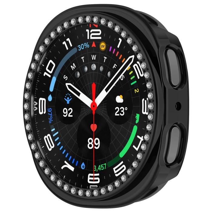 Bild 2, Samsung Galaxy Watch 8 44 mm Skal Strass Svart