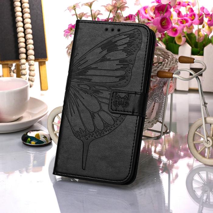 Bild 6, Samsung Galaxy S22 Fodral Butterfly Läder Svart