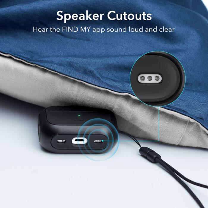 Bild 5, ESR AirPods Pro 1/2 Fodral Orbit MagSafe HaloLock Svart