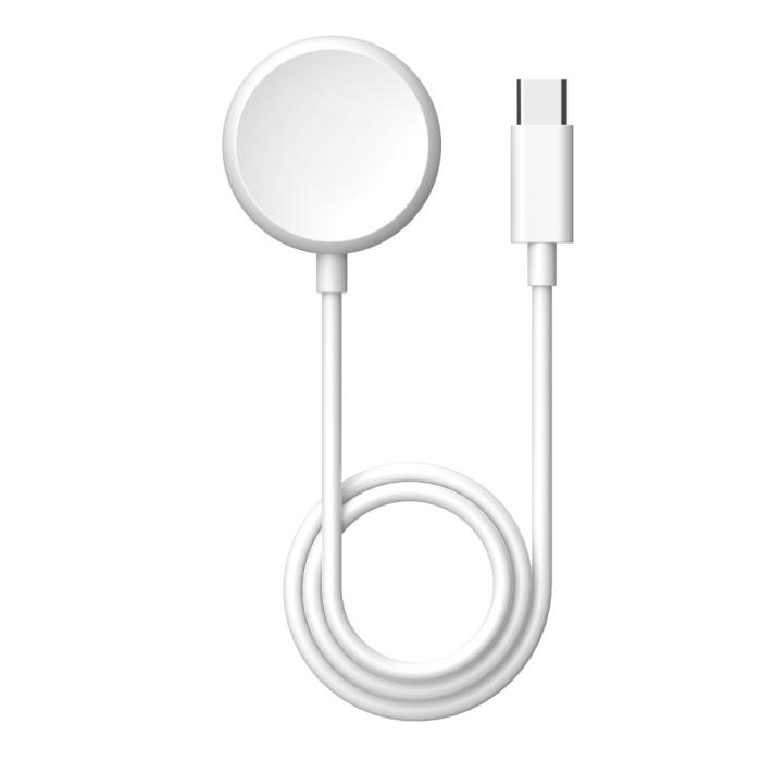 Bild 1, 1m Magnetisk USB-C Laddare Google Pixel Watch Vit