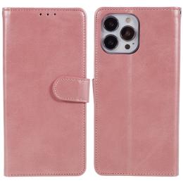 iPhone 15 Fodral PU Läder Roséguld