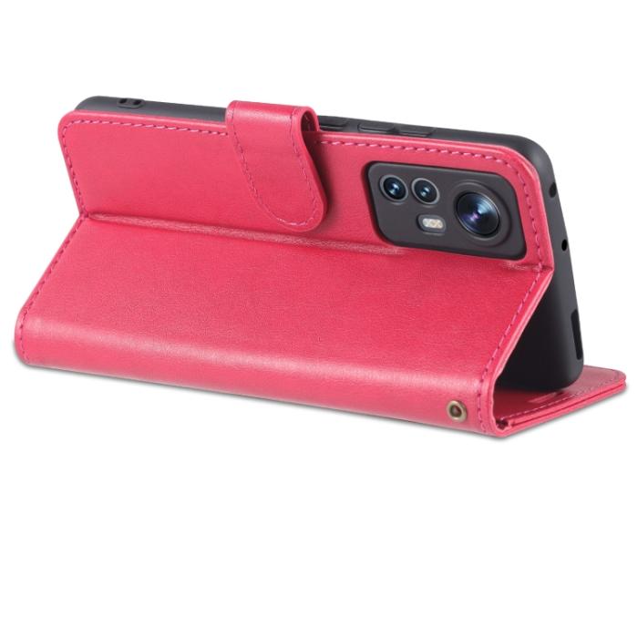 Bild 5, AZNS Xiaomi 12 Fodral Läder Röd