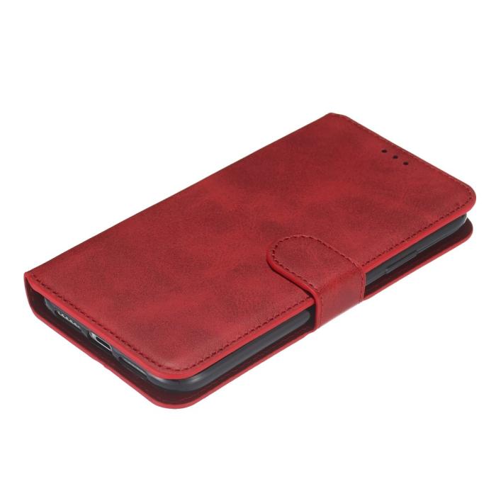 Bild 6, iPhone 11 Fodral Solid Läder Röd