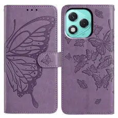 Honor 400 Lite Fodral Fj&auml;ril Tryck Lila