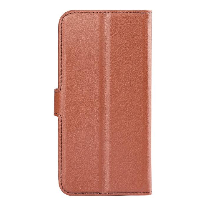 Bild 2, Motorola Moto G71 Fodral Litchi Textur Brun